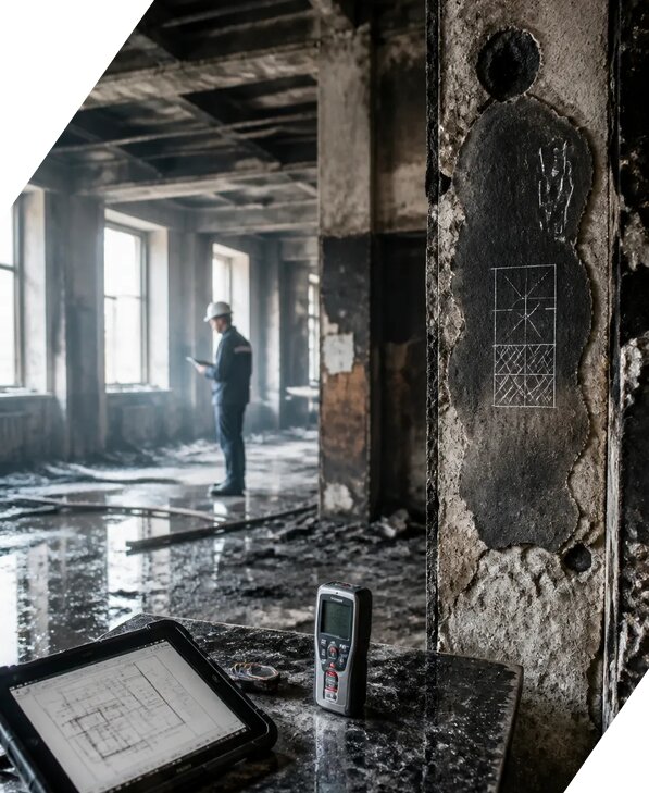 Обследование зданий после пожара в Бийске от 15581 р. | ЭкспертизаРоссия